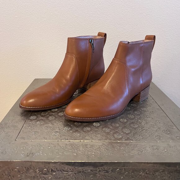 Madewell Camden Leather Ankle Booties (Style M4711) - Picture 1 of 7